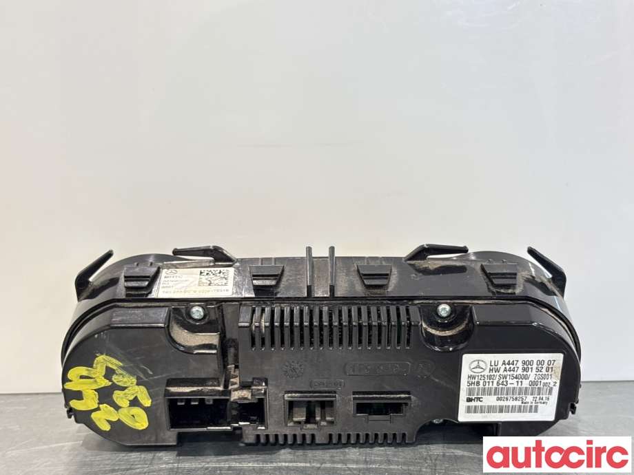 Varmeapparat betjening til Mercedes Vito 2014-->> (W447) (W447) (MERCEDES|A4479002308|5HB011643-11|A4479006611)