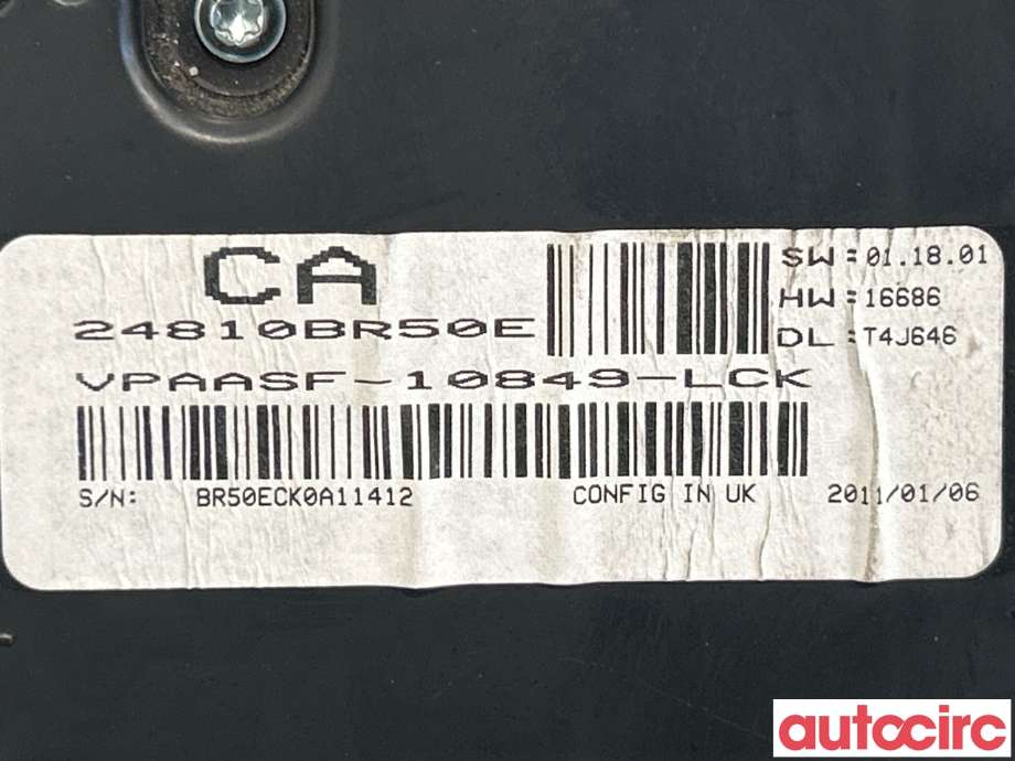 Instrumentpanel til Nissan Qashqai 2010-2014 (Type I, Fase 2)  (NISSAN|24810BR50E|)