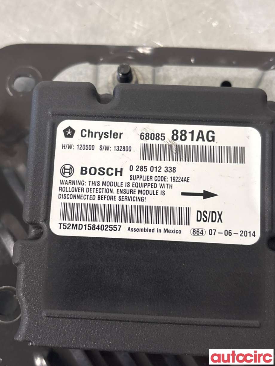 Airbag elektronikk til Dodge RAM 2009-2018 (Type IV)  (DODGE|68085881AC||68085881AG)