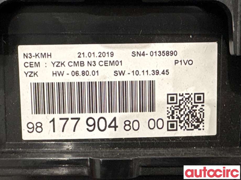 Instrumentpanel til Opel Combo E 2019-->> (OPEL|9817790480|)