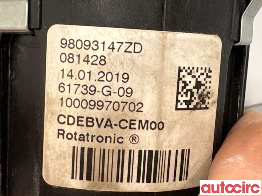 Girstang/girvelger automat til Opel Combo E 2019-->>  (OPEL|98093147ZD|)