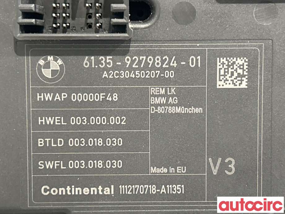 Styreenhet diverse til BMW 1-Serie 2011-2015 (Fase 1) (F20/F21) (F20/F21) (BMW|61359499001||6135-9279824-01)