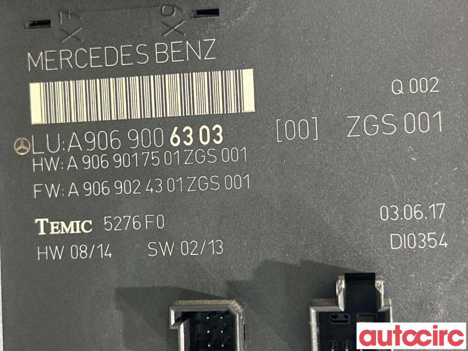 Sikringsboks til Mercedes Sprinter 2013-2018 (Fase 2) (906) (906) (MERCEDES|A9065454701|A9069006403|A9069006303)