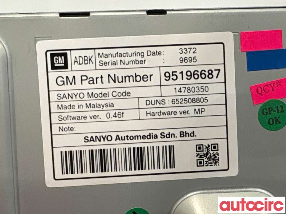 Instrument kjørecomputer til Opel Mokka 2012-2016 (Type I, Fase 1) (OPEL|42452241|14780350|42507400)