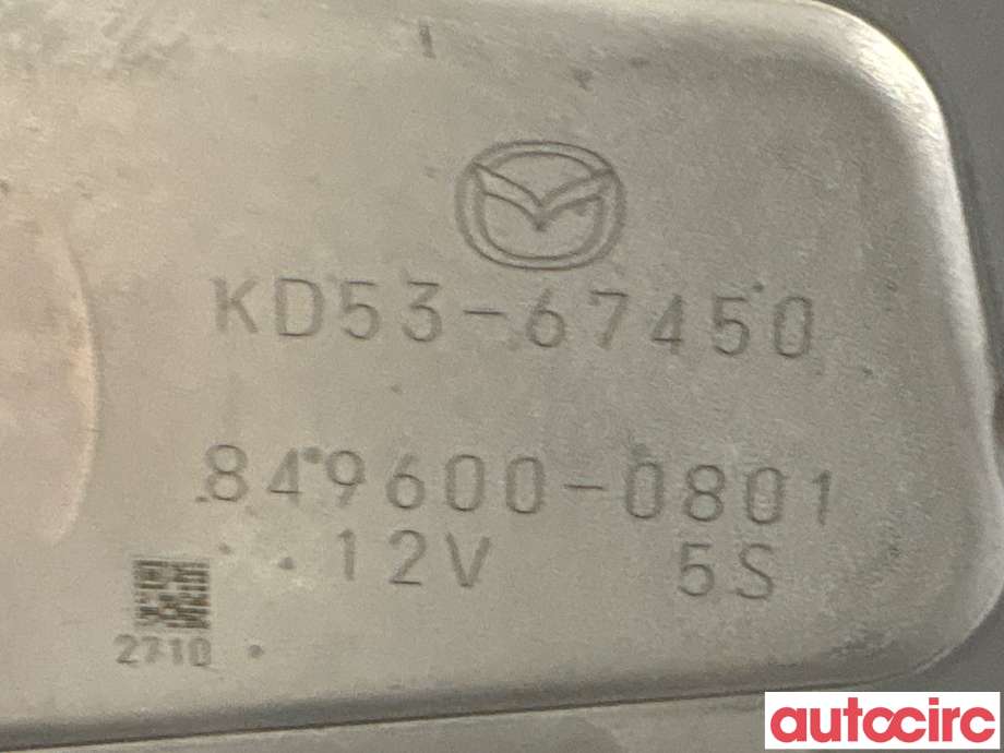 Viskermotor bakrute til Mazda CX-5 2012-2017 (Type I) (MAZDA|KD53-67-450|849600-0801|KD53-67450)
