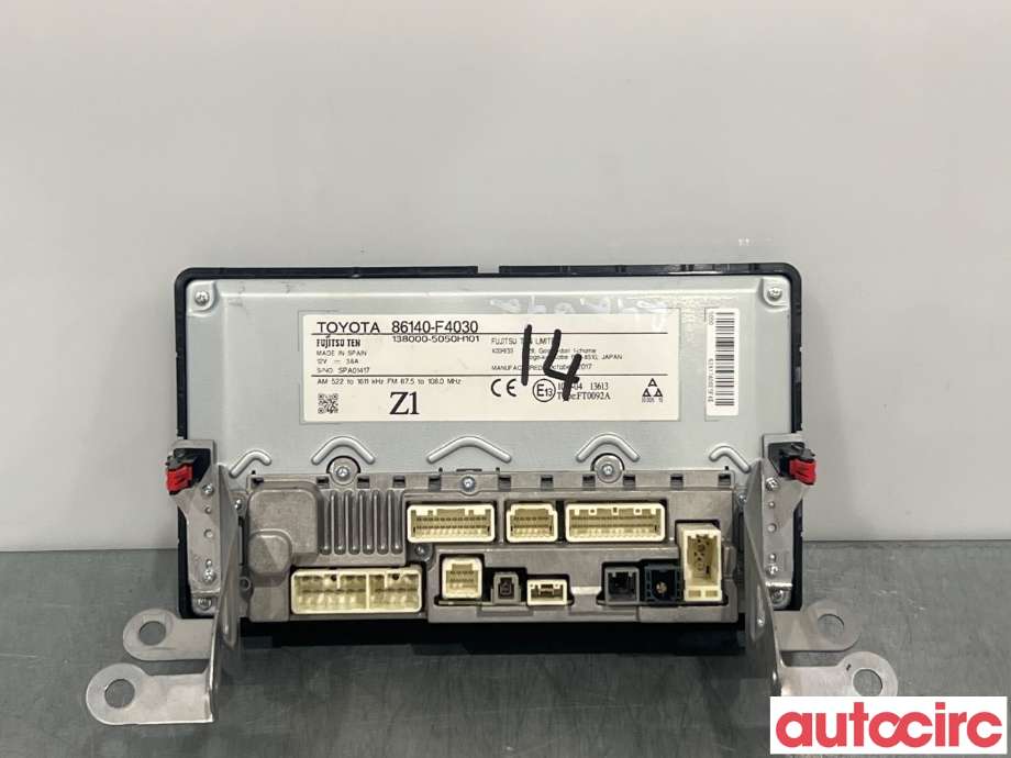 Multimedia display (MCU - Media Controller Unit) til Toyota C-HR 2016-->>  (TOYOTA|86140F4030||86140-F4030)