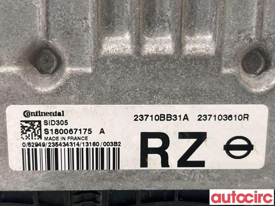 Styreenhet motor til Nissan Qashqai 2010-2014 (Type I, Fase 2)  (NISSAN|23710BR30A|S180067175A|23710BB31A)
