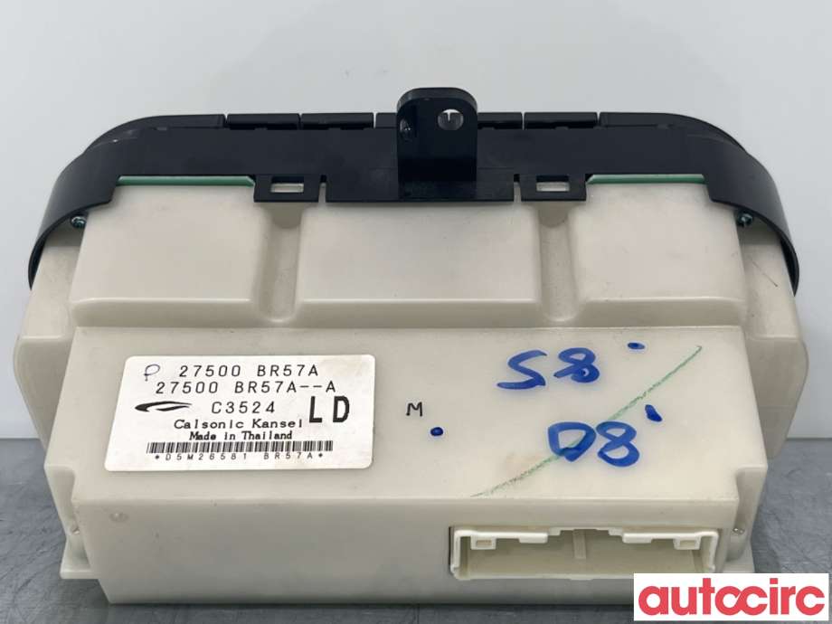 Varmeapparat betjening til Nissan Qashqai 2010-2014 (Type I, Fase 2) (NISSAN|27500BR47A||27500BR57A)