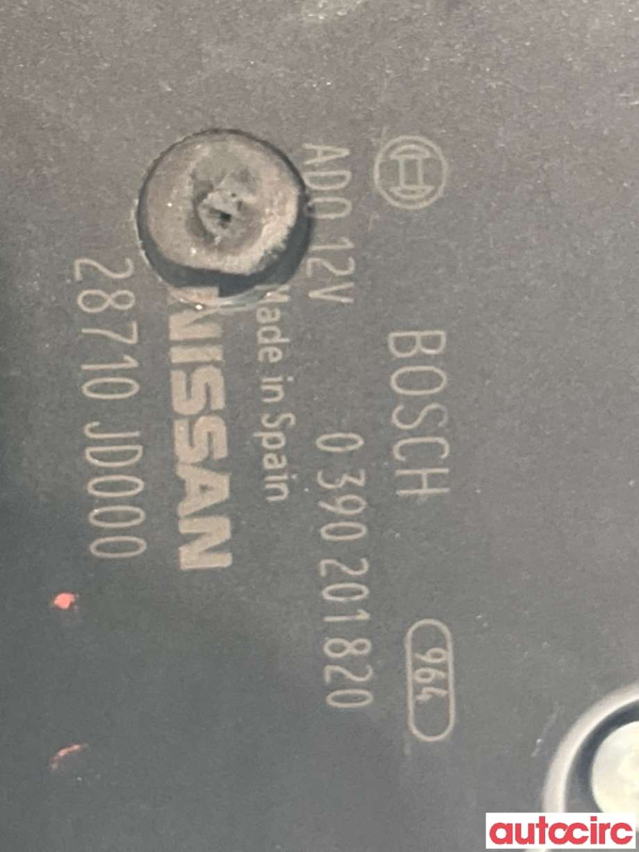 Viskermotor bakrute til Nissan Qashqai 2010-2014 (Type I, Fase 2)  (NISSAN|28710JD000|0390201820)
