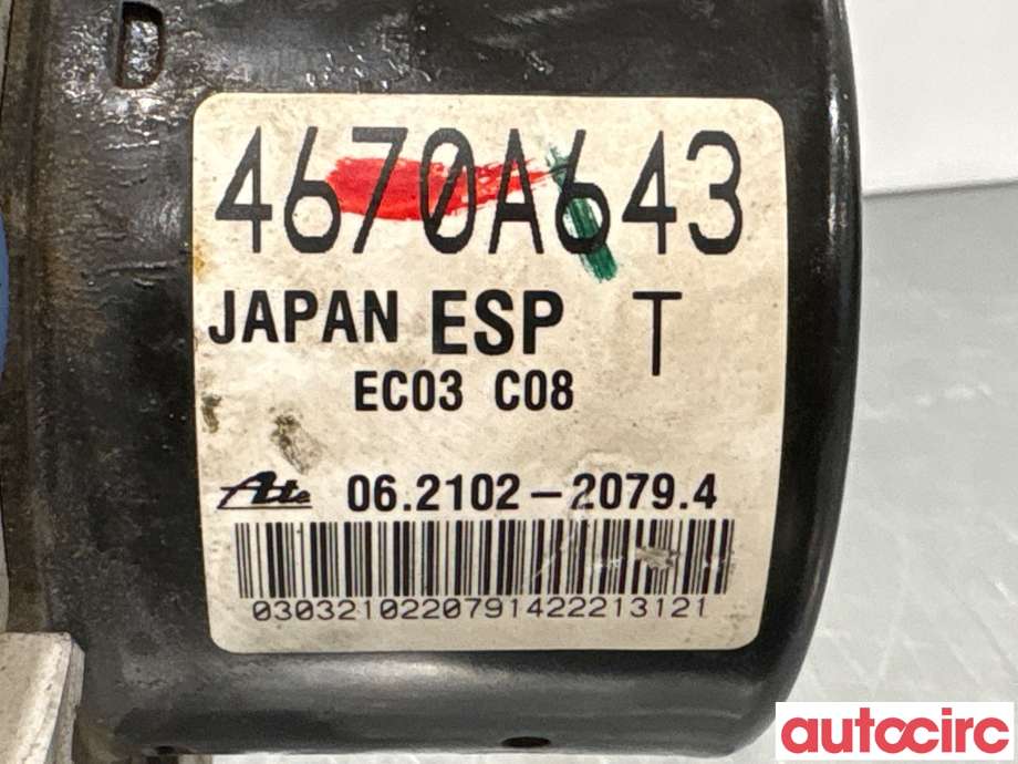 ABS sentral til Peugeot 4008 2012-2017  (PEUGEOT|1607696580|062102-20794|1612238480)