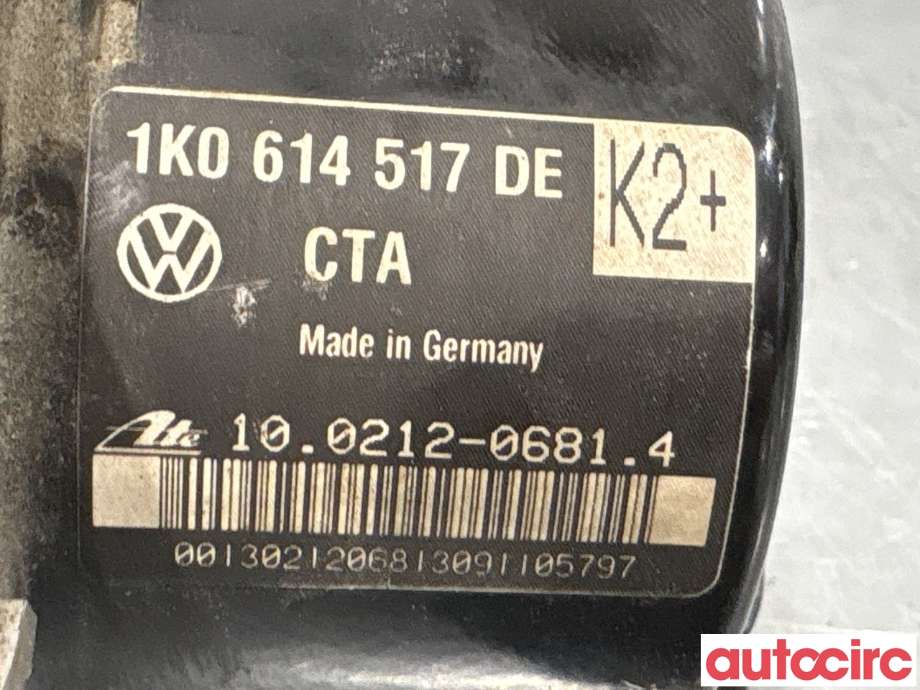 ABS sentral til Audi A3 2009-2012 (Type II, Fase 2)  (AUDI|1K0614517DE|100212-06814)