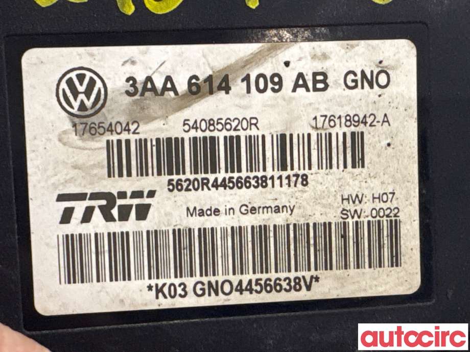ABS sentral til VW Passat 2011-2015 (B7) (B7) (VOLKSWAGEN|3AA614109BM|54085620R|3AA614109AB)