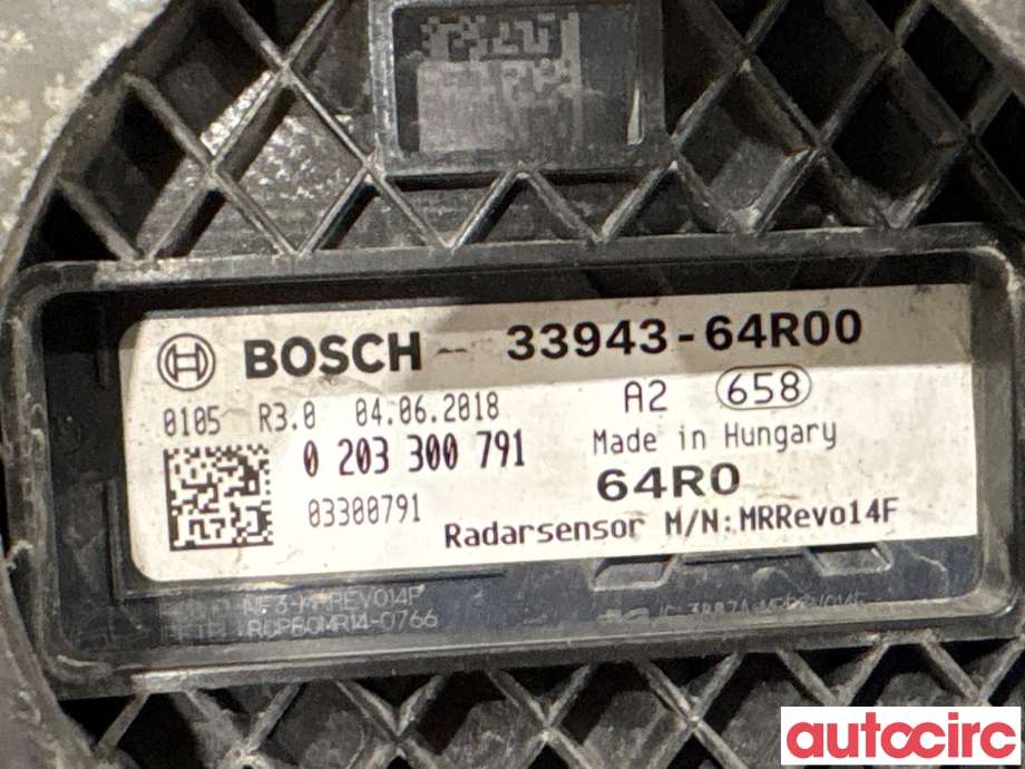 Sensor radar til Suzuki SX4 S-CROSS 2013-->> (Type II) (SUZUKI|33941-64RB0|0203300791|33943-64R00)