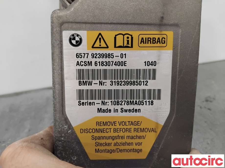 Airbag elektronikk til BMW 5-Serie 2010-2017 (F10/F11) (F10/F11) (BMW|65779266329|618307400E|65779239985)