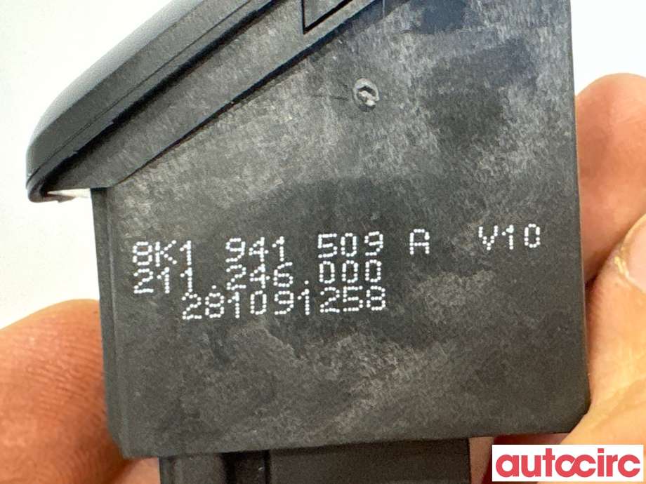 Bryter nødblink til Audi A5 2007-2016 (Type I) (AUDI|8K1941509A||8K1941509F)