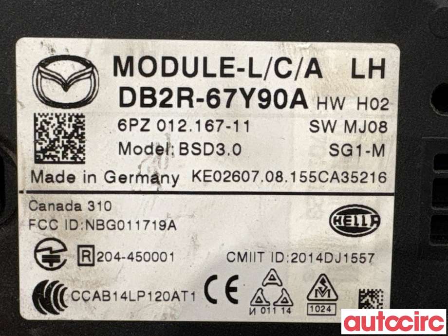 Sensor radar til Mazda CX-3 2015-2022 (MAZDA|DB2R-67-Y90D|6PZ012167-11|DB2R-67Y90A)