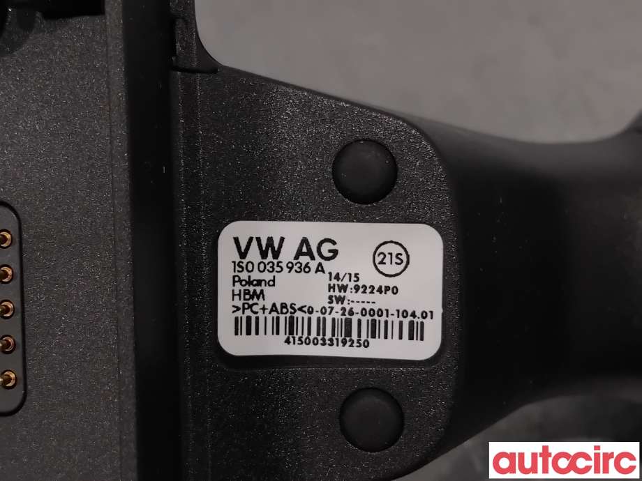 Instrument kjørecomputer til VW E-Up 2013-2019  (VOLKSWAGEN|1S0035936A|9224P0)