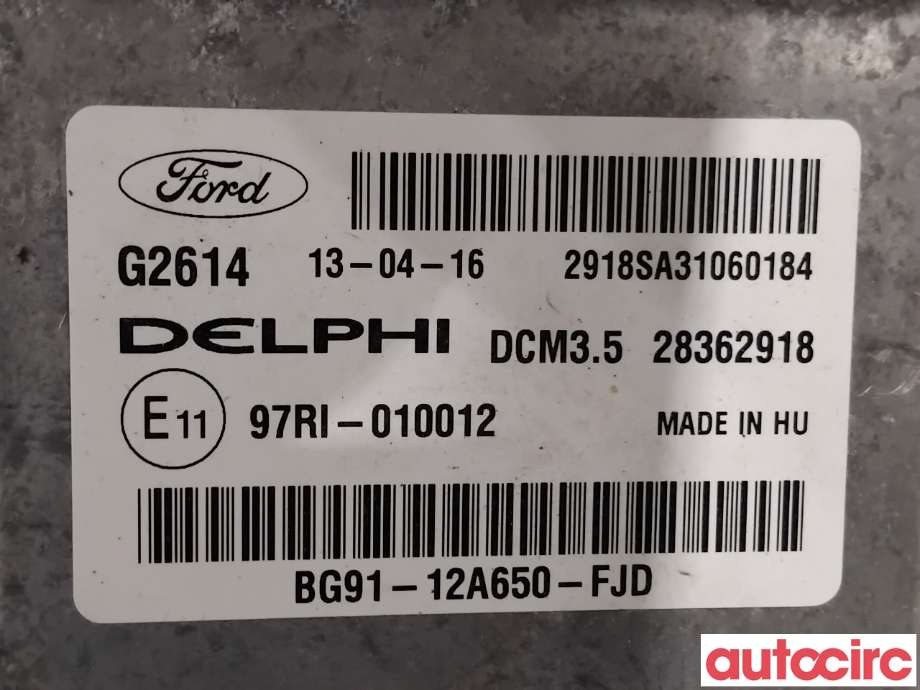 Styreenhet motor til Ford Mondeo 2011-2014 (Type IV, Fase 2) (FORD|1802711|28362918|BG91-12A650-FJD)