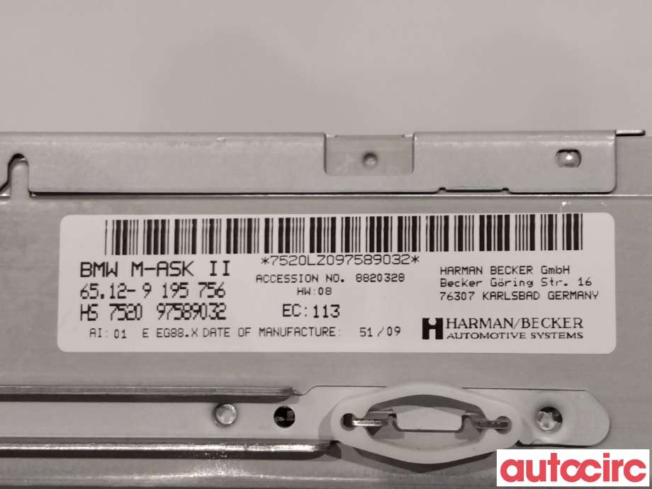 Bilstereo navigasjon til BMW 5-Serie 2003-2010 (E60/E61) (E60/E61) (BMW|65129196760)