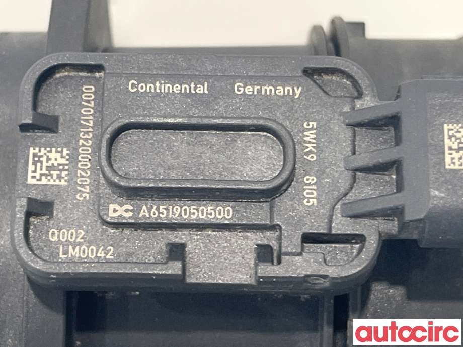 Luftmengde/luftmassemåler til Mercedes Vito 2014-->> (W447) (W447) (MERCEDES|A6549053500|5WK98105|A6519050500)