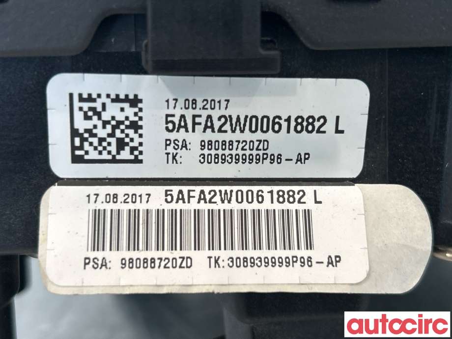 Airbag rattpute til Citroën Jumpy 2016-->> (Type III) (CITROEN|98285989ZD|308939999P96-AP|98088720ZD)