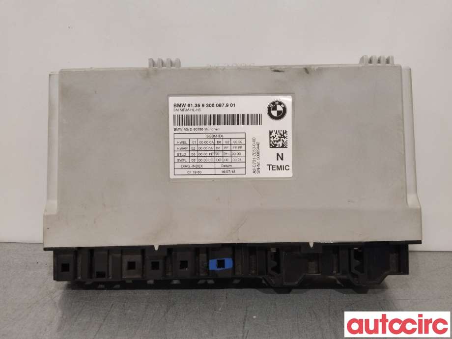 Styreenhet sete til BMW X5 2013-2018 (F15) (F15) (BMW|61359459684|SN-NR-50989442|61359306087)