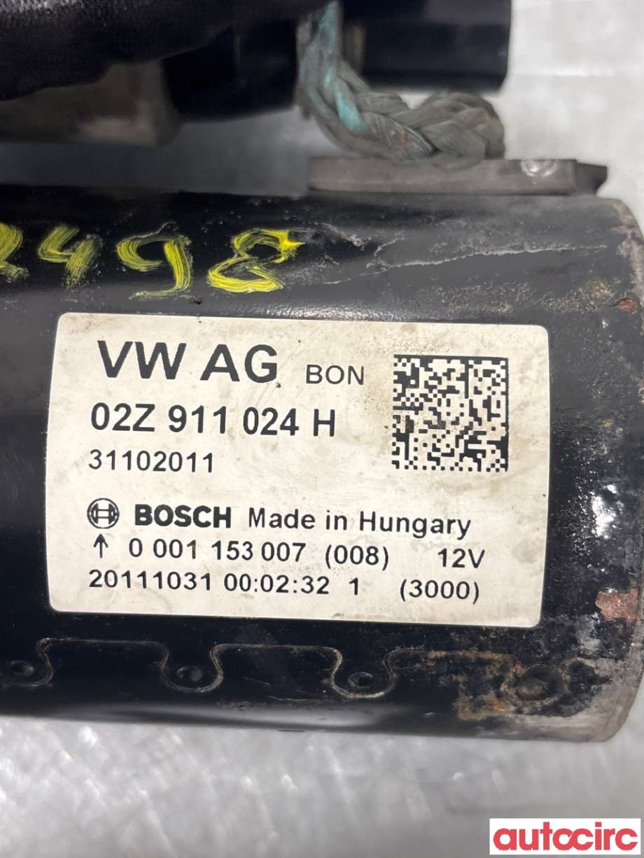 Starter diesel til Audi A3 2009-2012 (Type II, Fase 2) (AUDI|02Z911024H|0001153007)