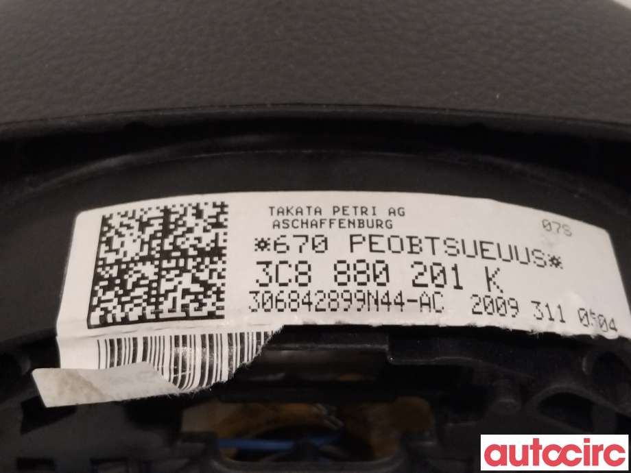 Airbag rattpute til VW Golf VI 2008-2012 (VOLKSWAGEN|5N0880201F|306842899N44-AC|3C8880201K)