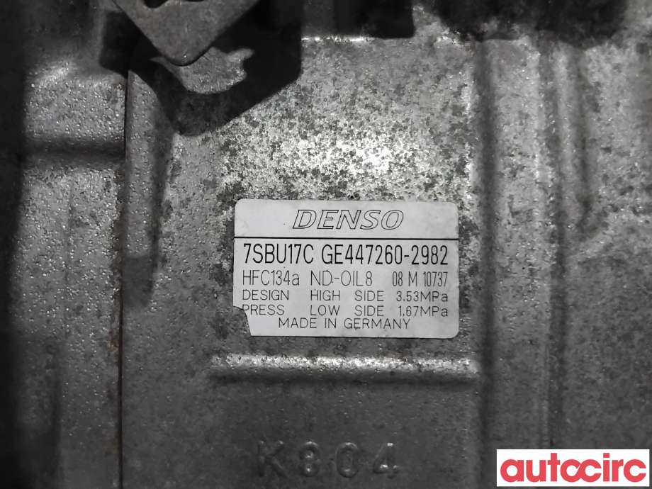 Aircondition kompressor til BMW 5-Serie 2010-2017 (F10/F11) (F10/F11) (BMW|64526987890|447260-2982)