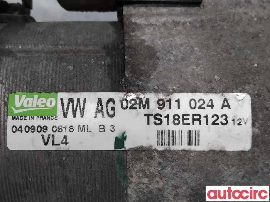 Starter diesel til Škoda Yeti 2009-2013 (Fase 1)  (SKODA|02M911024PX|TS18ER123|02M911024A)