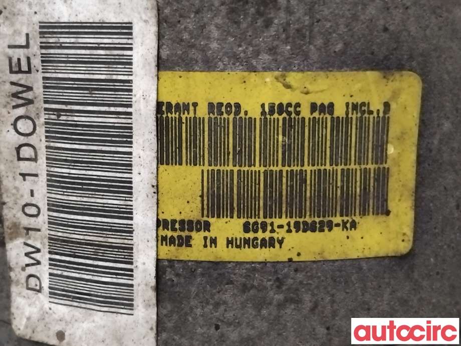 Aircondition kompressor til Ford Mondeo 2007-2010 (Type IV, Fase 1) (FORD|1745032||6G91-19D629-KA)