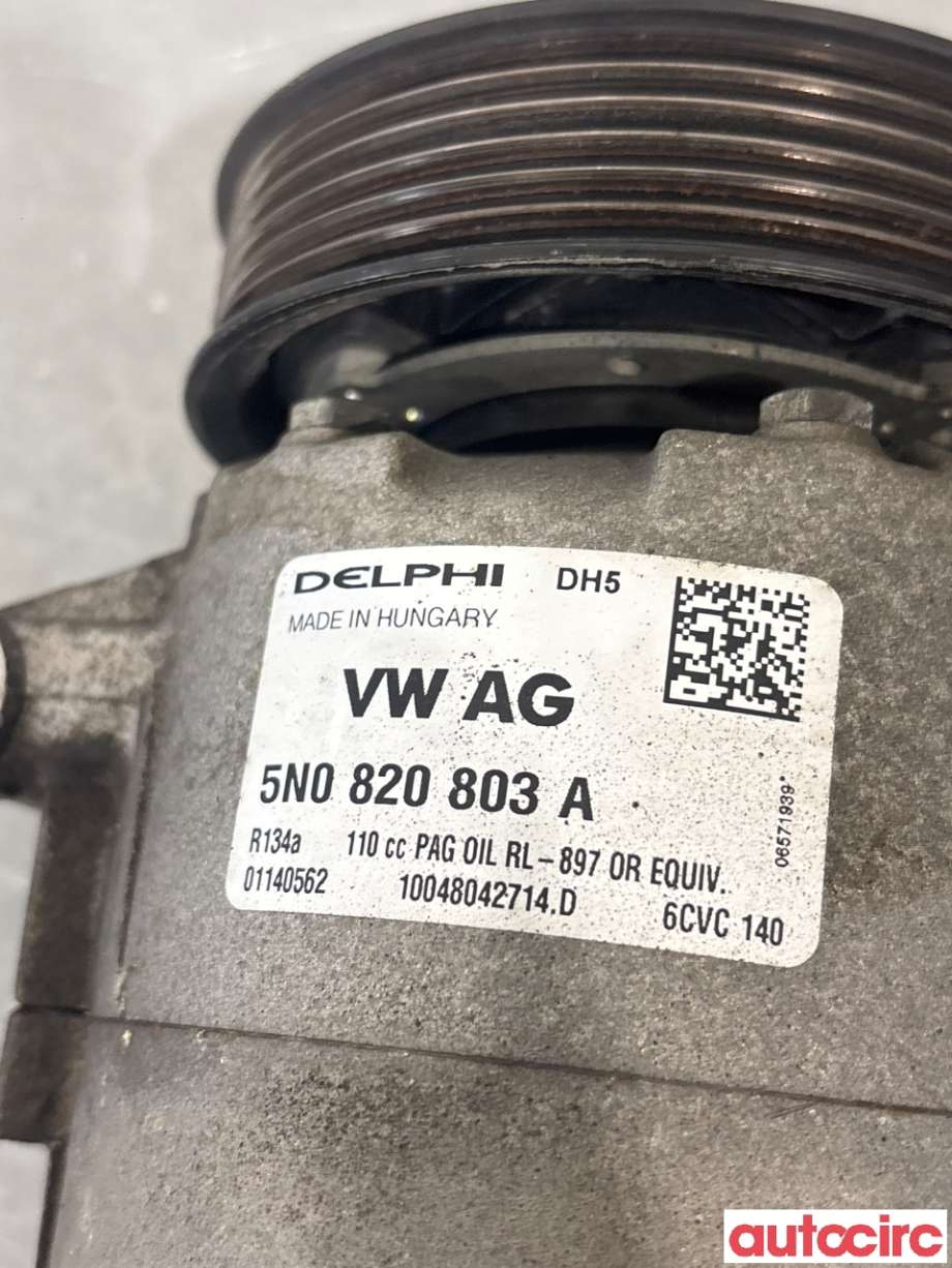 Aircondition kompressor til VW Golf VI 2008-2012 (VOLKSWAGEN|5N0820803|6CVC140|5N0820803A)