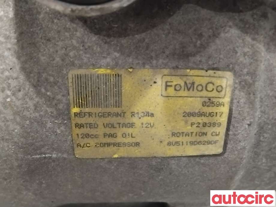 Aircondition kompressor til Ford Fiesta 2008-2012 (Type VI, Fase 1)  (FORD|1811104||8V5119D629DF)