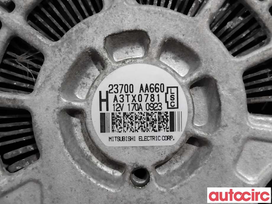 Dynamo til Subaru Outback 2009-2014 (Type IV)  (SUBARU|23700AA660|A3TX0781)