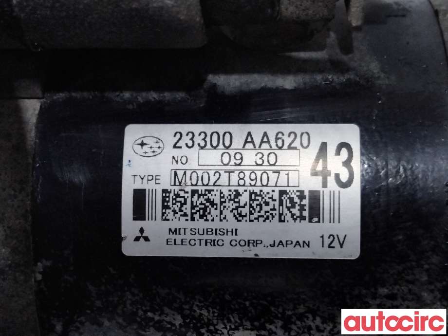Starter diesel til Subaru Outback 2009-2014 (Type IV)  (SUBARU|23300AA620|M002T89071)
