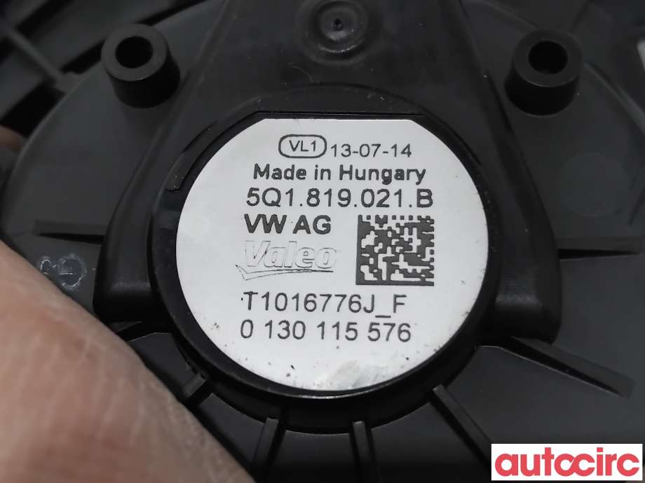 Varmeapparat motor til Audi A3 2012-2016 (Type III, Fase 1)  (AUDI|5Q1819021B|0130115576|5Q1819021H)