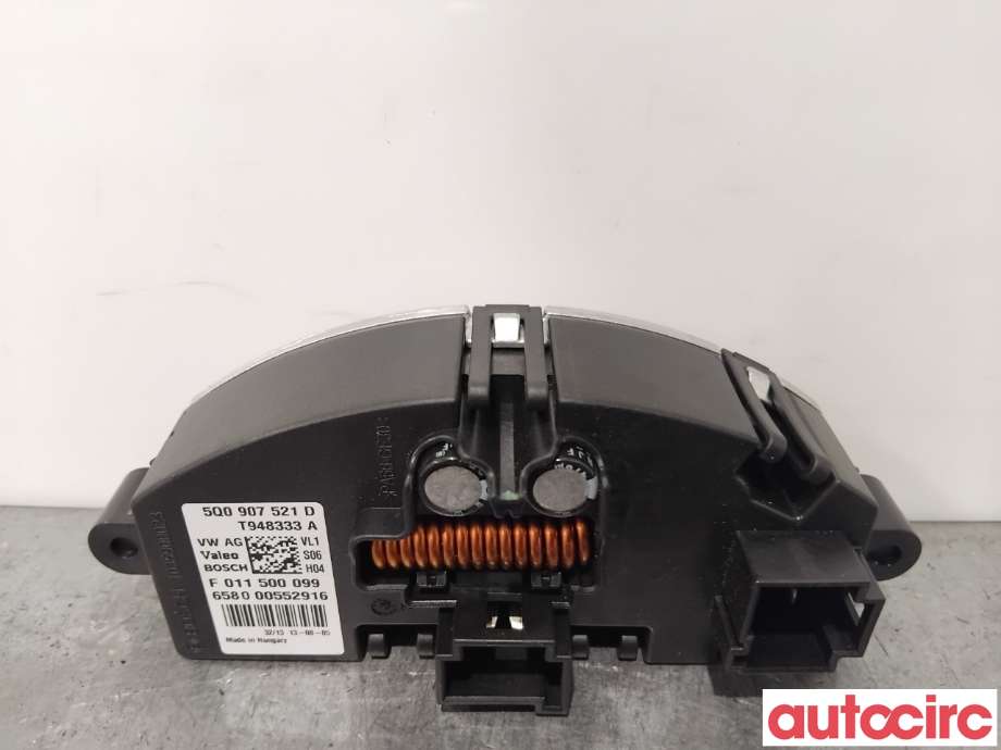 Varmeapparat motstand til Audi A3 2012-2016 (Type III, Fase 1)  (AUDI|5Q0907521A|F011500099|5Q0907521E)