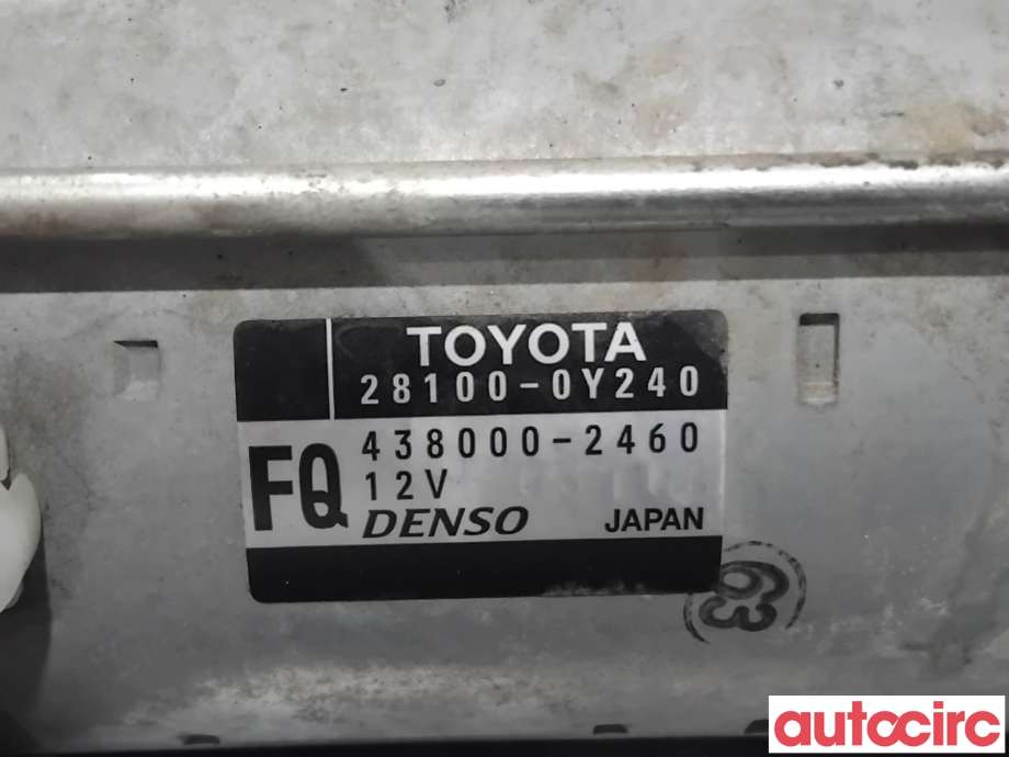 Starter til Toyota Auris 2015-2019 (Type II, Fase 2)  (TOYOTA|281000Y240|438000-2460|28100-0Y240)
