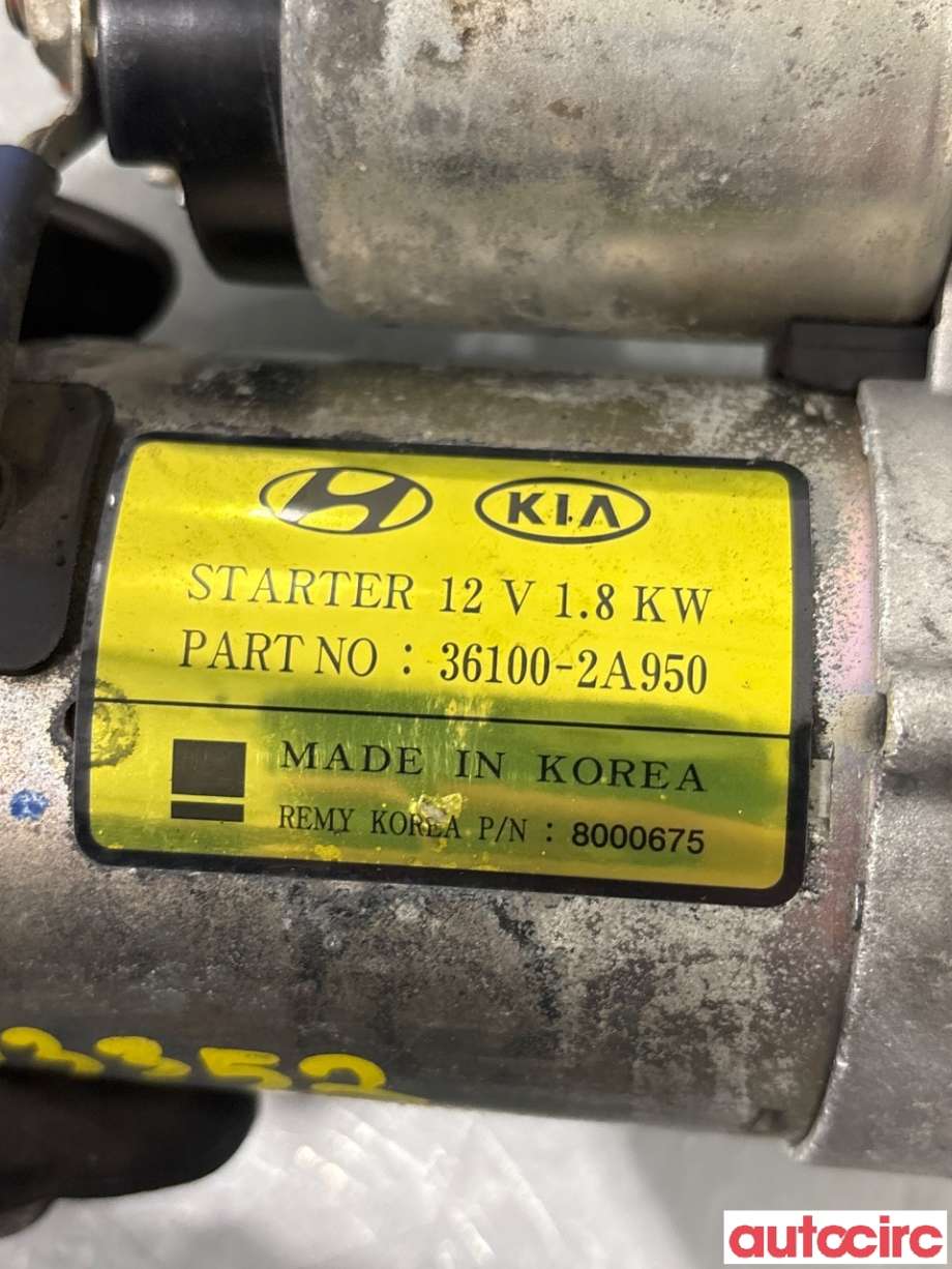 Starter diesel til Kia Optima 2017-2020 (KIA|361002A950|8000675|36100-2A950)
