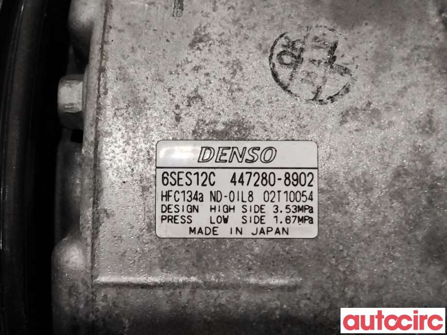 Aircondition kompressor til Toyota Auris 2015-2019 (Type II, Fase 2) (TOYOTA|8831002B00|447280-8902|)