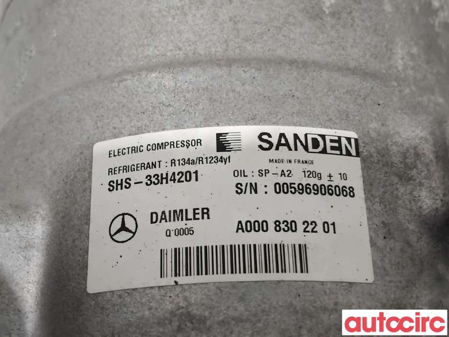 Aircondition kompressor til Mercedes A-Klasse 2018-->> (W177) (W177) (MERCEDES|A0008302201|SHS-33H4201)
