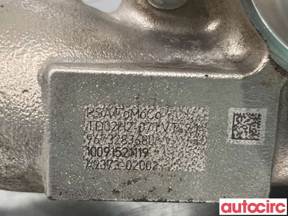 Turbo til Ford Fiesta 2008-2012 (Type VI, Fase 1)  (FORD|1696537|AV6Q-6K682-BB|9673283680)