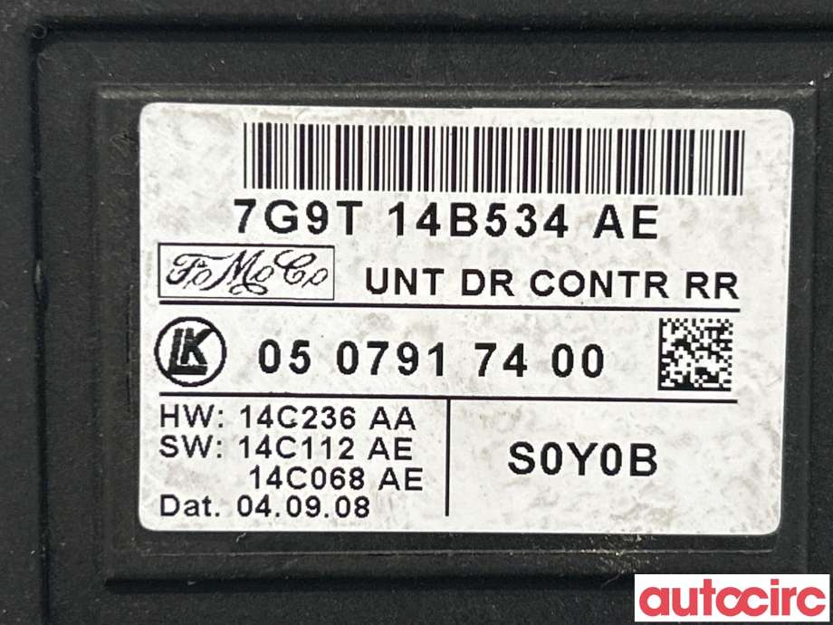 Styreenhet dør venstre foran til Ford Mondeo 2007-2010 (Type IV, Fase 1) (FORD|1535257||7G9T-14B534-AE)