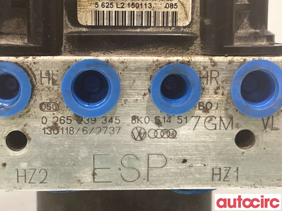ABS sentral til Audi A4 2007-2014 (Type IV) (B8) (B8) (AUDI|8K0614517GN|0265239345|8K0614517GM)