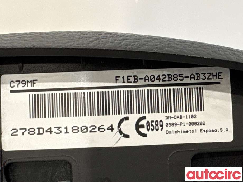Airbag rattpute til Ford Focus 2014-2018 (Type III, Fase 2) (FORD|1946904||F1EB-A042B85-AD3ZHE)