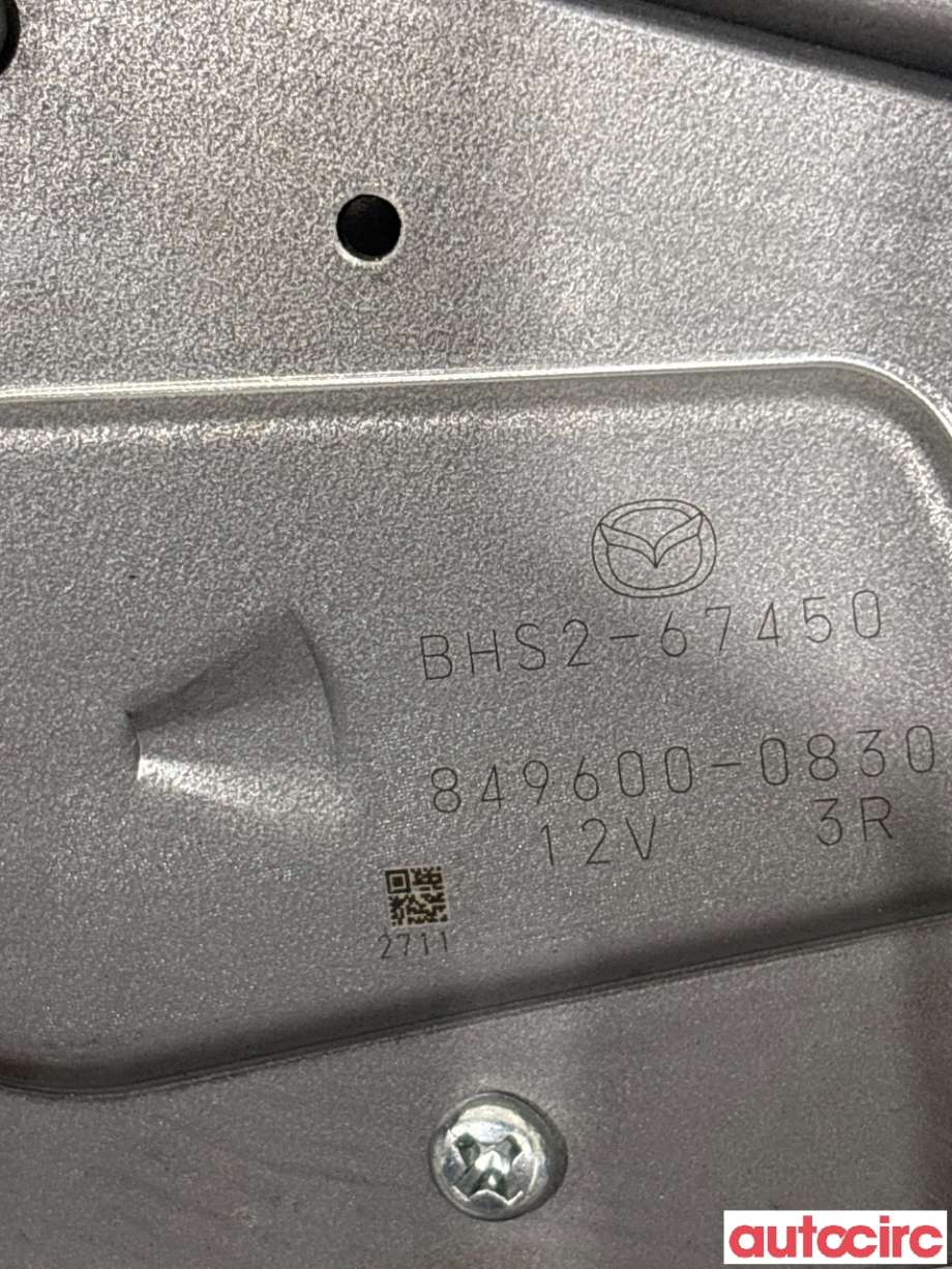 Viskermotor bakrute til Mazda 3 2013-2016 (Type III, Fase 1) (MAZDA|BHS2-67-450|849600-0830|BHS2-67450)