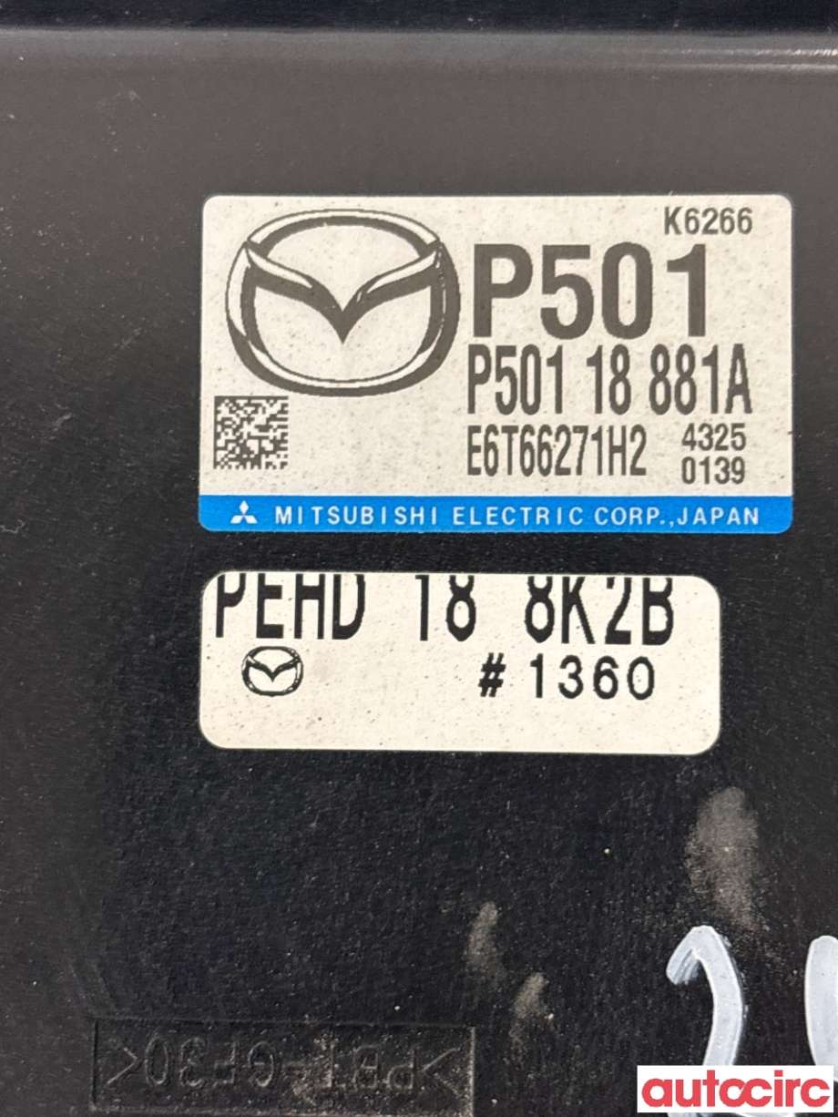 Styreenhet motor til Mazda 3 2013-2016 (Type III, Fase 1) (MAZDA|P501-18-881A|E6T66271H2|P50118881A)