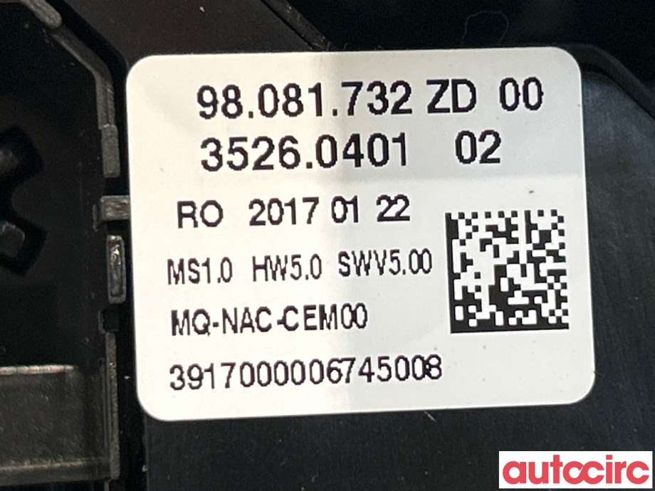Innredning diverse til Citroën Jumpy 2016-->> (Type III) (CITROEN|98081732ZD|)