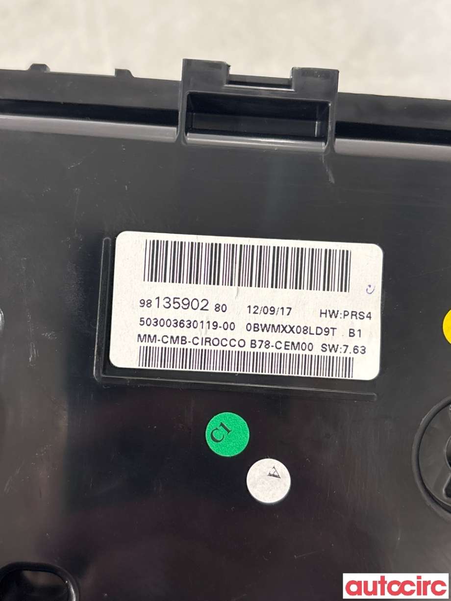 Instrumentpanel til Citroën C4, Picasso 2013-2018 (Type II) (CITROEN|9813590280|)