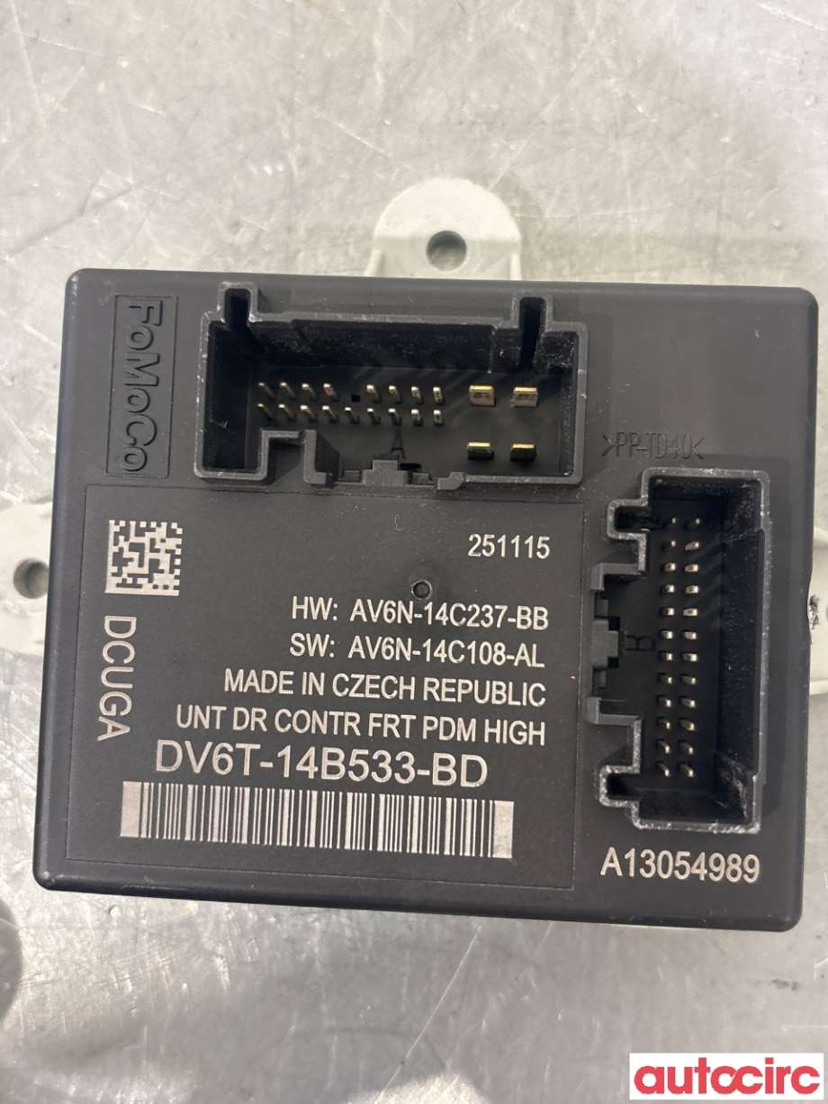 Styreenhet dør venstre foran til Ford Transit Connect 2013-2018 Type II, Fase 1 (FORD|NO NUMBER||DV6T-14B533-BD)